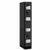 S-32161blk 2-tier Salsbury Industries 12 In W X 76 H 21 D See-through Designer Wood Lock