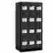 S-32361blk 2-tier Salsbury Industries 36 In W X 76 H 21 D See-through Designer Wood Lock