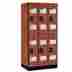 S-32361che 2-tier Salsbury Industries 36 In W X 76 H 21 D See-through Designer Wood Lock