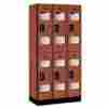 S-32368che 2-tier Salsbury Industries 36 In W X 76 H 18 D See-through Designer Wood Lock