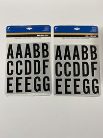 848644 2 X Hillman #848644 2inch Reflective Letters Kit Mylar Letter 1inch New