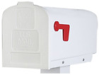 2041-7143 Gibraltar Post Mounted Mailbox Color White 696230332549