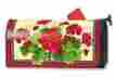 21191 Mailwraps Geraniums And Checks Oversized Large Summer Magnetic Mailbox Cover 843259090091