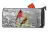 21267 Mailwraps Winter Cardinals Large Oversized Magnetic Mailbox Cover Birds 843259097298