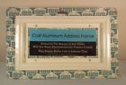 213568 Capital Products White Cast Aluminum Address Frame For Or House