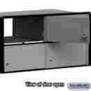 2204 Salsbury Industries Aluminum Mailbox 4 Doors Black Trim