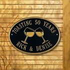 2303 Whitehall Products Wine Glass Toast Hawthorne Address Number House Personalize 719455411827