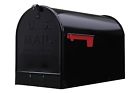 2355 Gibraltar Stanley Extra-large Capacity Galvanized Steel Black Post-mount Mailbo 709730215059