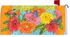 2382 Custom Decor Gerbera Flower Butterfly Magnetic Mailbox Cover 683963238262
