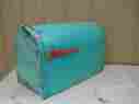 24x14x8 Steel City Large Vintage Mailbox Country Farm Rustic Aqua Galvanized