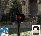 25322 Heavy Duty Post Mount Mailbox Gibraltar Vintage Galvanized 689237725322