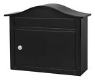 2550b-10 Saratoga Mailbox Architectural Locking Black Wall Mount