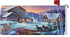 2573mm Custom Decor Winter Cabin Deer Stream Magnetic Mailbox Cover