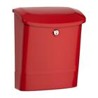 2576r Architectural Mailboxes Parkside Locking Wall Mount Mailbox Red