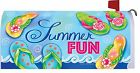 2661mm Custom Decor Flip Flop Ocean Magnetic Mailbox Cover