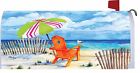 2665mm Custom Decor Ocean Umbrella Seagull Magnetic Mailbox Cover