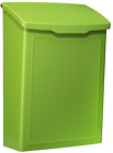 2681lg Architectural Mailboxes Green Minimalist Design Galvanized Steel Black 832794006544
