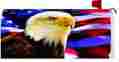 2686mm Custom Decor Patriotic Eagle Flag Magnetic Mailbox Cover 683963268665