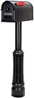 27423 Postal Pro Black Mailbox Post Mount Kit Mail 4794211427423