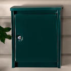 296503 Signature Hardware Urban Locking Wall Mount Mailbox With Green Powder