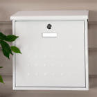 296514 Signature Hardware Premium Maxi Locking Wall Mount Mailbox In White