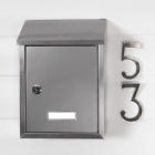 296537 Signature Hardware Smart Locking Wall Mount Mailbox Stainless Steel