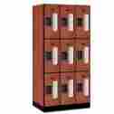 S-33361che 3-tier Salsbury Industries 36 In W X 76 H 21 D See-through Designer Wood Lock