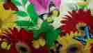 30001734 Darice Magnetic Mailbox Cover Gerbera Daisy Flowers Butterflies Address Numbers Ties 889092117854