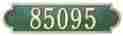 3008 Whitehall Products Wall Plaque Address Richmond Horizontal Personalized Custom