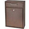 300825962 Mail Boss Locking Mailbox Wall Mount With Lock Key Drop