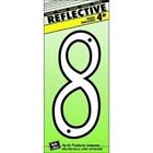 30608 White Plastic Reflective House Number 029069306083