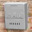 307712 Signature Hardware Vertical Mail Wall Mount Stainless Steel Mailbox