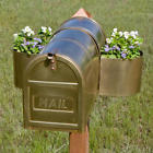 307720 Signature Hardware Brass Mailbox Planter Oversized In Antique