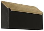 Mb-500-bl-pb 3096397 Brass Black Id Mailboxes