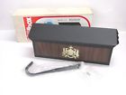 3165 Fulton Nos Vintage Horizontal Wall Mount Mailbox Black Woodgrain
