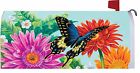 3205mm Custom Decor Gerbera Daisy Flower Swallowtail Butterfly Magnetic Mailbox Cover