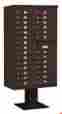 3415d-28brz 3256613 Salsbury Industries 4c Pedestal Mailbox With 28 Mb1 Doors In Bronze Id