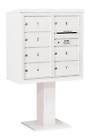 3408d-07wht 3256726 Salsbury Industries 8-door Pedestal Mailbox In White Id