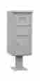 3450gry 3257004 Salsbury Industries Pedestal Collection Box In Gray Id