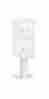 3410s-2pwht 3257174 Salsbury Industries Aluminum Single Column Pedestal Mailbox In White Id