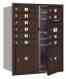 3710da-10zfp 3257331 Bronze Mailbox Id Column Private Access Horizontal Double