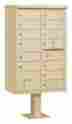 3313san-u 3259676 Salsbury Industries Type Iv Cluster Box Unit With Pedestal Base In Sandstone Id