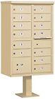 3313san-p Salsbury Industries Cluster Box Unit With Pedestal And Master Locks
