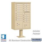 3316-sandstone Salsbury Cluster Mailbox Unit Pedestal Usps Access 16 A Size Doors Sandstone 737212277523