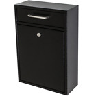 333511 Mail Boss Locking Security Drop Box Black Steel 0766210333511