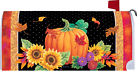 3375mm Custom Decor Fall Autumn Pumpkin Sunflower Mums Magnetic Mailbox Cover
