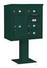 3408d-04grn Salsbury Industries Pedestal Mailbox Doors Green 0820996475879