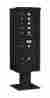 3413s-06blk Salsbury Industries 4c Pedestal Mailbox 13 Door High Unit Single Column 6 Doors And 1 Parcel Locker