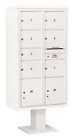 3416d-07wht Salsbury Industries Pedestal Mailbox Doors White 0820996477699