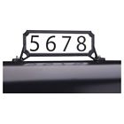 3460b-10 Architectural Mailboxes Manhattan Address Plaque Steel Black 832794006827